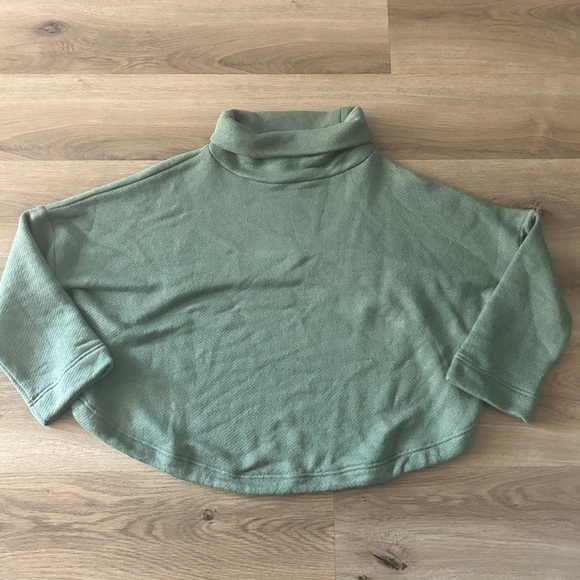 Free People Milley Reversible 2-Piece Set, Green Knit Turtleneck & Skirt- NWOT - Picture 5 of 14